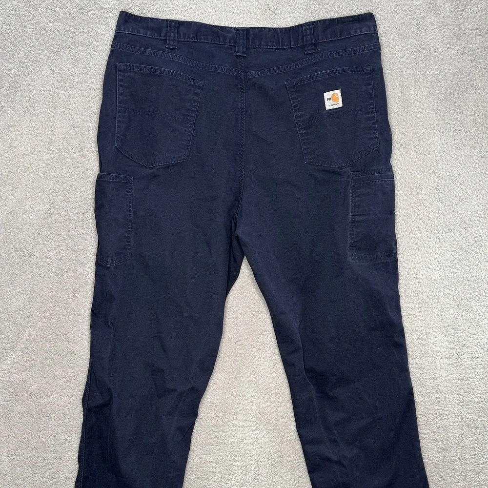Carhartt FR‎ NFPA 2112 CAT2 Men's 42x34 Navy Flame Resistant Cargo Work Pants